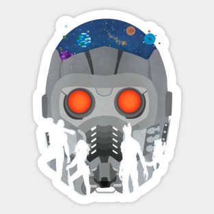 Guardians of the Galaxy - Starlord Helmet Sticker